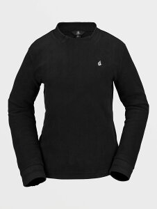 yOUTLETz{R Womens Polar Fleece Crew Pullover - Black S1F XXS/XS/S/M/L/XL/XXL VOLCOM