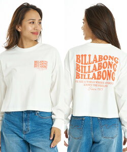 �r���{�� �E�B�����Y WAVE LOGO CROPPED LS TEE ����T �y�ڐG�⊴�z�yLOOSE CROPPED�z�y2026�N�H�~���f���z �S4�F M/L BILLABONG
