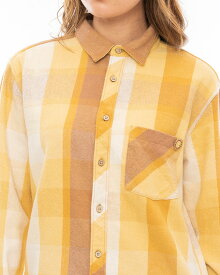 【OUTLET】【30%OFF】【送料無料】【直営店限定】2023 ルーカ レディース 【ROSE MACHADO】 BREEZE FLANNEL ロングスリーブシャツ【2023年冬モデル】 全2色 S/M/L rvca