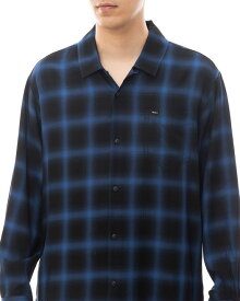 【送料無料】2024 ルーカ メンズ OMBRER CHECK SHIRTS ロングスリーブシャツ 【2024年春夏モデル】 全4色 S/M/L/XL rvca