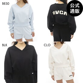 【SALE】【20%OFF】【送料無料】2024 ルーカ レディース V NECK SWEAT TOP トレーナー 【2024年春夏モデル】 全3色 S/M/L rvca