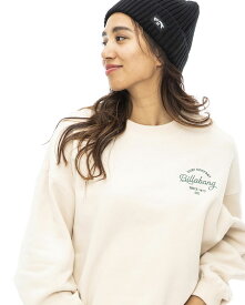 【OUTLET】【40%OFF】【送料無料】2023 ビラボン レディース CLEAN SCRIPT LOGO SWEAT CREW クルーネックトレーナー 【2023年秋冬モデル】 全4色 M/L BILLABONG