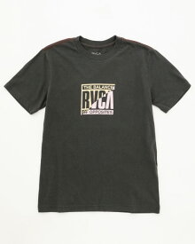 【OUTLET】【30%OFF】【オンライン限定】2023 ルーカ キッズ SPLITTER SS Tシャツ【2023年冬モデル】 全1色 S/M/L/XL rvca