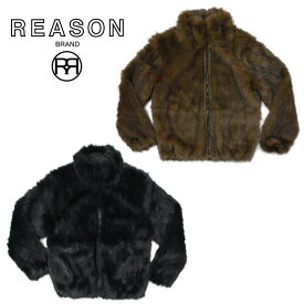 【7000円ポッキリ】REASON リーズン FAUX FUR JACKET フォックスファー ZIPUP /B系/ストリート/ダンス衣装/チーム/カジュアル/アメカジ/インポート/M L XL 2XL 3XL/大きいサイズ/ビッグサイズ