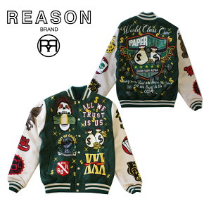 y2025H VzREASON [Y PAPER PATROL VARSITY JACKET | g ȗnLeBO X^WAWp[/Bn/Xg[g/_Xߑ/`[/JWA/AJW/C|[g/S M L XL/