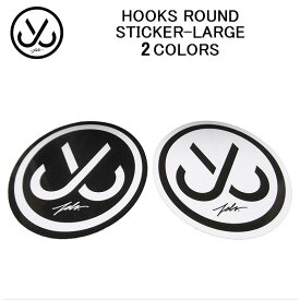 ●BIG SALE！●ジャスリブ ステッカー JSLV HOOKS ROUND STICKER-LARGEデカール・シール MSX 8004