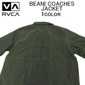 ルカ/ルーカ アウター・ジャケット RVCA BERNI COACHES JACKETコーチジャケット・耐水ナイロンジャケット・ジャンパー・ブルゾン・メンズ(男性用)(S M L XL XXL サイズ) M721VRBE