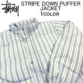 ステューシー アウター・ジャケット STUSSY STRIPE DOWN PUFFER JACKETダウンジャケット・パファージャケット・ジャンパー・ブルゾン・メンズ(男性用)・スチューシー・ストゥーシー・(S M L XL XXL サイズ) 115602