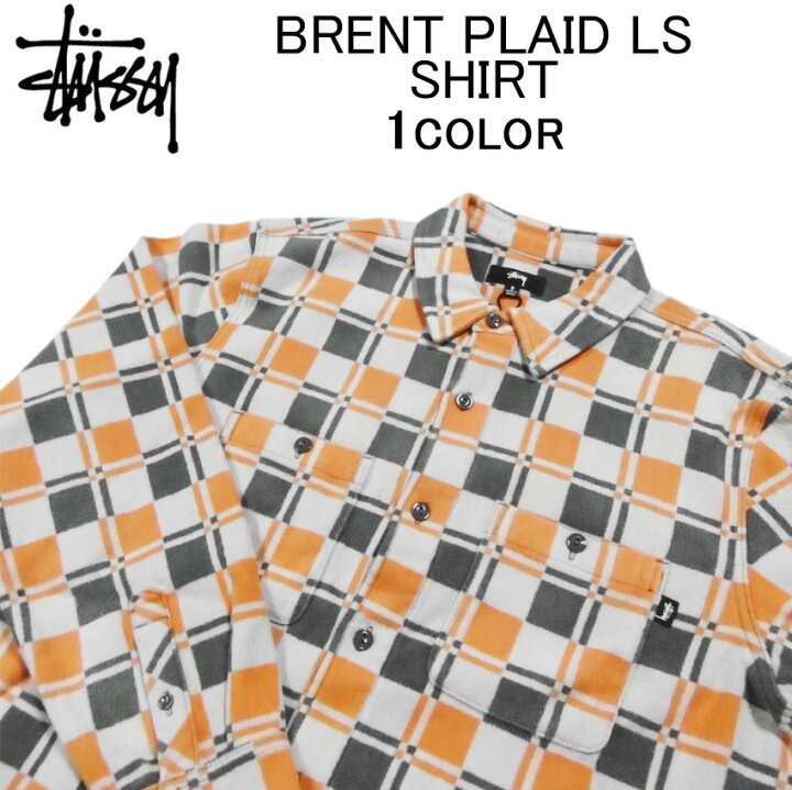 楽天市場】ステューシー 長袖シャツジャケット STUSSY BRENT PLAID LS 