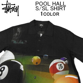 ステューシー 半袖シャツ STUSSY POOL HALL S/SL SHIRTオープンカラーシャツ・アロハシャツ・カジュアルシャツ・ショートスリーブシャツ・カッターシャツ・トップス・メンズ(男性用)・スチューシー・ストゥーシー・(S M L XL XXL サイズ) 1110119