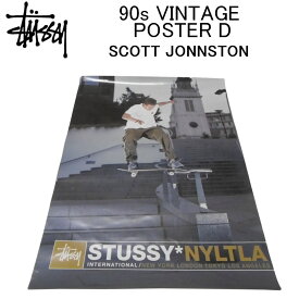 ステューシー ポスター STUSSY 90s VINTAGE POSTER Dアートポスター・ヴィンテージバナー・ディスプレー・インテリア・エクステリア・実店舗使用の貴重な非売品中古