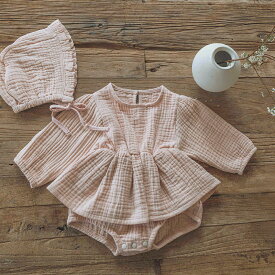 BILY Cream Romper 女の子 6ヶ月から18ヶ月 70cm-90cm ジャンプスーツ 全3色