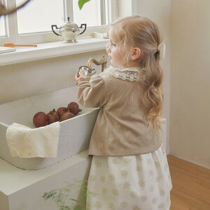 BILY Lauren Cardigan ���̎q 1�΂���4�� 80-110cm �X�g���b�`�f�� �S4�F