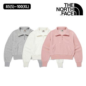 送料無料 THE NORTH FACE ノースフェイス W'S TERRY HALF ZIP SWEATSHIRTS 85(S)-100(XL) スウェットシャツ ハーフジップアップ トレーナー 長袖 レディーストップス テリー素材 カンガルーポケット クロップド丈 旅行 カジュアル おしゃれ 3色 NM5MQ30