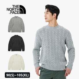 [ THE NORTH FACE ][ザノースフェイス] ノースフェイス セーター レディース ニット セーター 冬 メンズ ブランド ゴルフ ウール 50 代 暖かい 冬用 おしゃれ 厚手 防寒 MERINO WOOL CABLE SWEATER NT7AP50