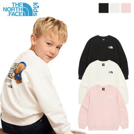 ノースフェイス キッズ トレーナー ANI-MATE SWEATSHIRTS ノースフェイス キッズ スウェット 韓国ノースフェイス キッズ ノースフェイス 韓国