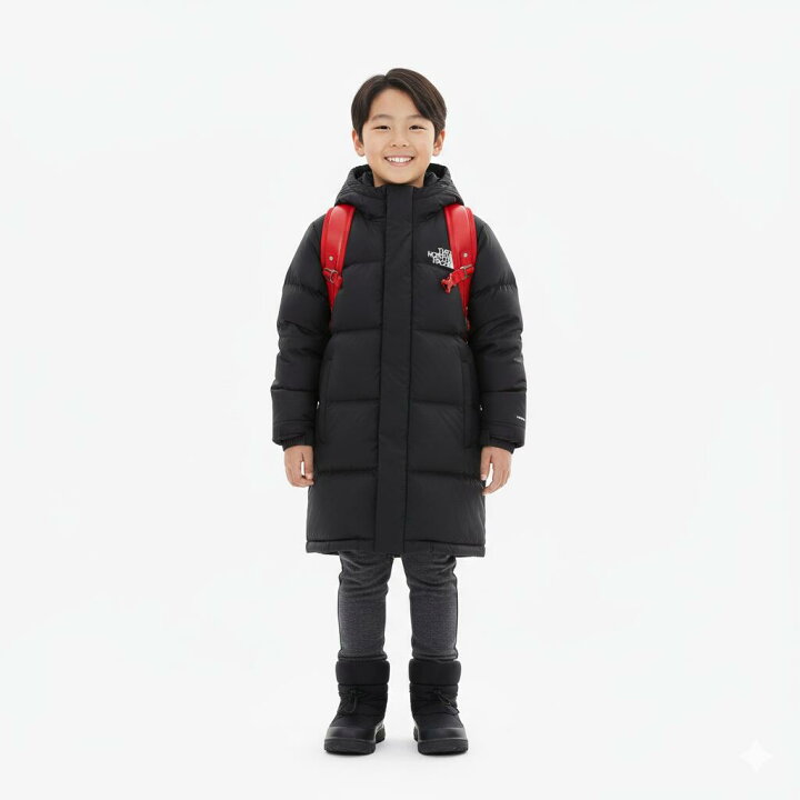 楽天市場】ノースフェイス キッズロング丈パディングコート KS 