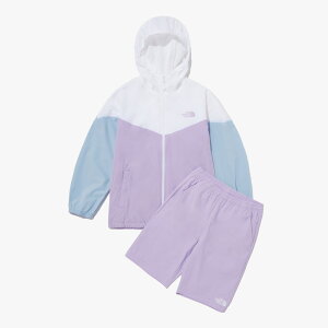 THE NORTH FACE KIDS 韓国子供服 ノースフェイス キッズ 上下セット アウター ボトムス セットアップ フードジップアップ パカー 半ズボン 女の子 男の子 KIDS COMPACT TRAIN SET 運動ト3色 NJ3LP05