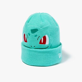 [ NEW ERA ]【KIDS】【POKEMON】ニューエラ 韓国 ビーニー ニット帽 キッズ帽子 子供用 ブランド キッズ気人 ポケモン コラボ キャラクター K BASIC CUFF KNIT 23FW ピカチュウ 13526