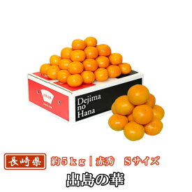 【送料無料】長崎県産 出島の華 赤秀 Sサイズ 5kg(約60~70個入り) させぼ温州 糖度14度以上保証 光センサー選別 最高等級 プレミアムみかん JAながさき西海 お歳暮 ギフト 贈答用