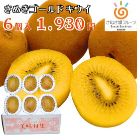 【送料無料】香川県産 さぬきゴールドキウイ 黄様 2Lサイズ 6個入り 約1kg おためしサイズ 糖度14.5度以上 キウイフルーツ 国産 ギフト 贈答 お歳暮 御歳暮 フルーツ 果物