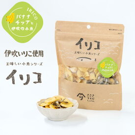 美味しい小魚シリーズ バナナチップと小魚 100g フィリピン産バナナチップ×伊吹いりこ 佐々木進商店