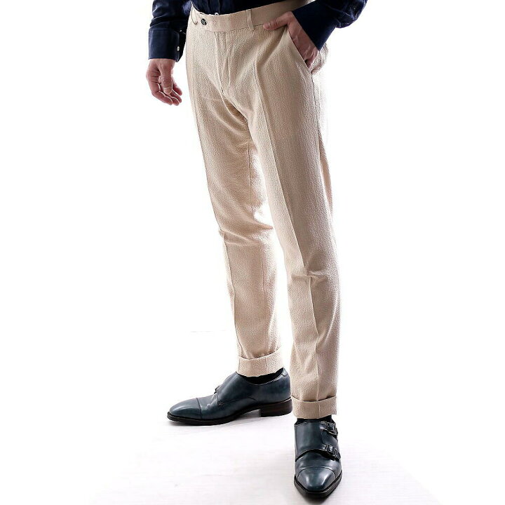 楽天市場 スラックス スリム スキニー パンツ ベージュ ビジネス パンツ ジャケパン メンズ ワンタック 春 夏 秋 大きいサイズ も入荷 ｂｉｎ １ ｌｉｍｉｔｅｄ