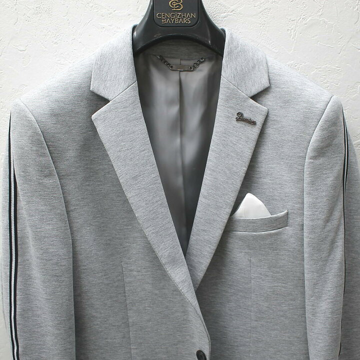 楽天市場】テーラードジャケット メンズ 春 ジャージー ストレッチ  