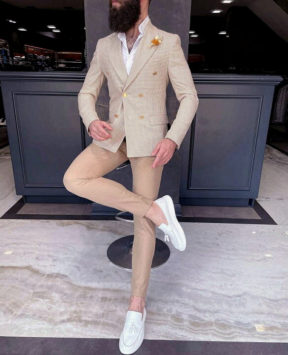 楽天市場 テーラードジャケット ダブル 金ボタン 千鳥 ブレザー 6つボタン ベージュ 白 ストレッチ 春 秋 メンズ ジャケパン ビジネスジャケット 大きいサイズも入荷 ｂｉｎ １ ｌｉｍｉｔｅｄ