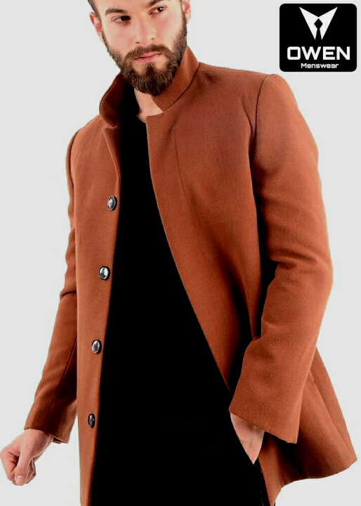 楽天市場】チェスターコート スタンドカラー ハーフコート メンズ  