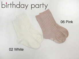 birthdayparty　バースデイ パーティー　折り返しリブソックス：1479-06029