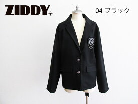 SALE! 30％OFF!! 2023春夏　ZIDDY ジディ　チェーン ワッペン 付き テーラード ジャケット 【 ニコ☆プチ掲載 】：150cm、FREE：1225-50005