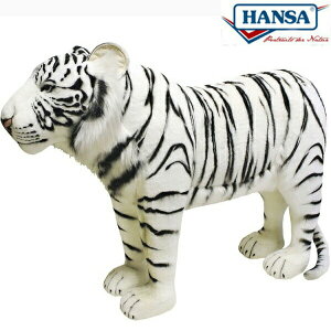 HANSA 3718 ホワイトタイガー125 全長:125cm WHITE TIGER BH3718 ぬいぐるみ ハンサ 虎 クリスマス 誕生日 プレゼント 動物 犬 猫 鳥 うさぎ ペンギン アニマル 置物 人形 フィギュア KOESEN ケーセン 大き