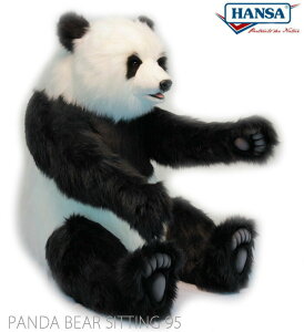 HANSA BH5894 WCAgp_ 95 PANDA BEAR SITTING 95cm A ʂ nT NX}X a v[g  Aj} u l` tBMA KOESEN P[Z 傫 }XRbg  