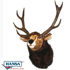 HANSA 7146 Hトロフィー トナカイ70 全長:70cm REINDEERHEAD BH7146 ぬいぐるみ ハンサ クリスマス 誕生日 プレゼント 動物 犬 猫 鳥 うさぎ ペンギン アニマル 置物 人形 フィギュア KOESEN ケーセン 大