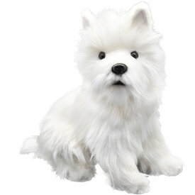 HANSA ウエストハイランドテリア23 H23(cm) 4127 ぬいぐるみ ハンサ クリスマス 誕生日 プレゼント 動物 犬 猫 鳥 うさぎ ペンギン アニマル 置物 人形 フィギュア KOESEN ケーセン 大きい マスコット 実物大 大型