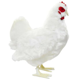 HANSA 白メンドリ35 H35(cm) 4172 ぬいぐるみ ハンサ クリスマス 誕生日 プレゼント 動物 犬 猫 鳥 うさぎ ペンギン アニマル 置物 人形 フィギュア KOESEN ケーセン 大きい マスコット 実物大 大型