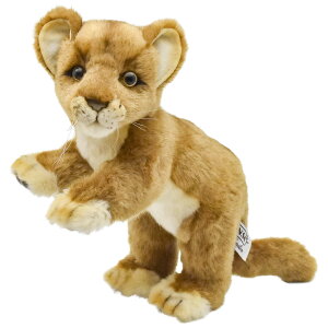 HANSA 子ライオン25 L25(cm) 4995 ぬいぐるみ ハンサ クリスマス 誕生日 プレゼント 動物 犬 猫 鳥 うさぎ ペンギン アニマル 置物 人形 フィギュア KOESEN ケーセン 大きい マスコット 実物大 大型