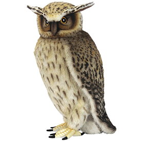 HANSA 6776 シマフクロウ40 全長：40cm FISH OWL BH6776 ぬいぐるみ ハンサ クリスマス 誕生日 プレゼント 動物 犬 猫 鳥 うさぎ ペンギン アニマル 置物 人形 フィギュア KOESEN ケーセン 大きい マスコット 実物大 大型