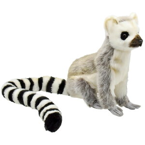 HANSA BH7356 ワオキツネザル 24 LEMUR SITTING 24cm リアル ぬいぐるみ ハンサ シマウマ 馬 ウマ キリン クリスマス 誕生日 プレゼント 動物 アニマル 置物 人形 フィギュア KOESEN ケーセン 大きい マス