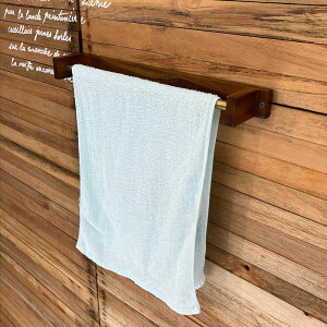 天然木 タオルハンガー JW-226BR タオル掛け チーク 木 おしゃれ 木製 ウッド