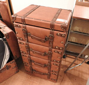 チェスト 4D iw-274 洋服ダンス たんす 4段 レザー 4段 トランク タンス たんす 洋服 収納 引き出し 押入れ収納 衣類収納 衣装ケース 収納ケース シェルフ アメリカン 北欧 ビンテージ アンティ