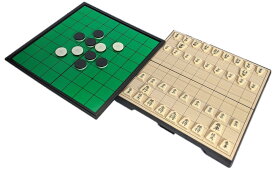リバーシ 将棋 ゲーム マグネット式 おもちゃ 折りたたみ 自粛 こども 大人向け ボードゲーム (2台セット（リバーシ、将棋）)