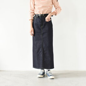 【SALE 10％OFF】woadblue（ウォードブルー）/I LINE DENIM SKIRT Iラインデニムスカート【返品交換不可】