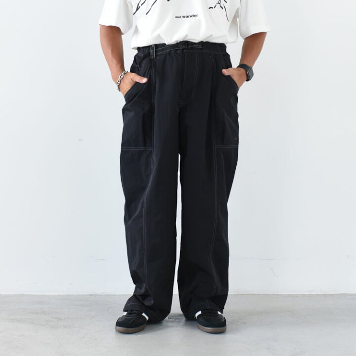 楽天市場】【SALE 20％OFF】and wander（アンドワンダー）/crinkled 