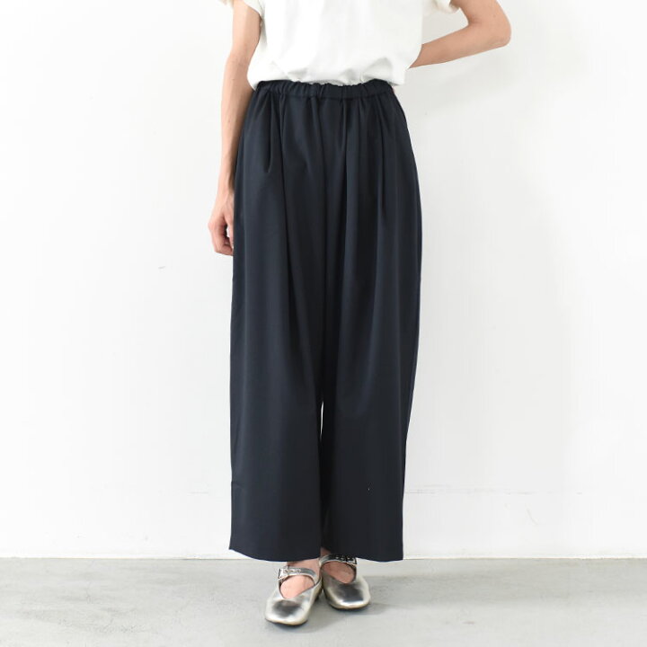 楽天市場】mizuiro ind（ミズイロインド）/wide tuck pants 