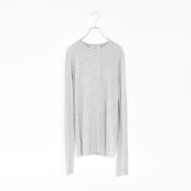 【SALE 30％OFF】unfil（アンフィル）/viscose & silk jersey basic fit long sleeve Tee ベーシックフィット ロングスリーブTシャツ【返品交換不可】