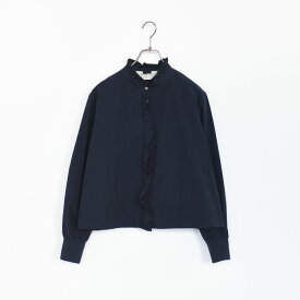 MidiUmi（ミディウミ）/frill short shirt フリルショートシャツ【2024春夏】