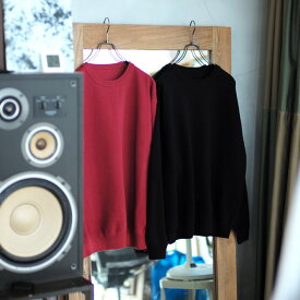 【SALE 20％OFF】crepuscule（クレプスキュール）/【BINGOYA別注】crepuscule ×BINGOYA Light Moss Stitch Crew-Neck Pullover ライトモスステッチ クルーネックプルオーバー【返品交換不可】/BBB-042181
