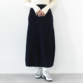 【SALE 20％OFF】unfil（アンフィル）/EX.SUPERFINE LAMBS WOOL & RAYON MOLE SKIRT エクストラスーパーファイン ラムウール＆レーヨンモールスカート/WVFL-UW110【返品交換不可】